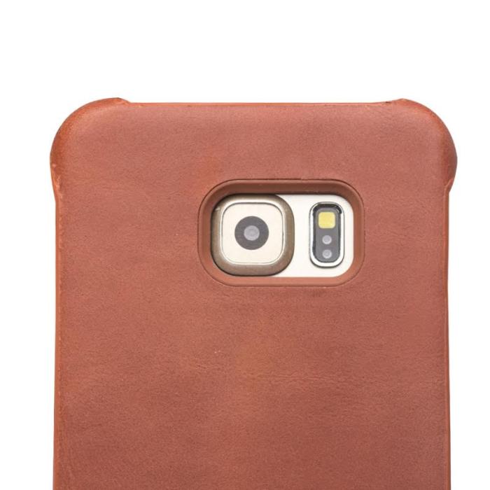 CoveredGear - Boom Äkta Läder Skal Samsung S6 edge+ Brun