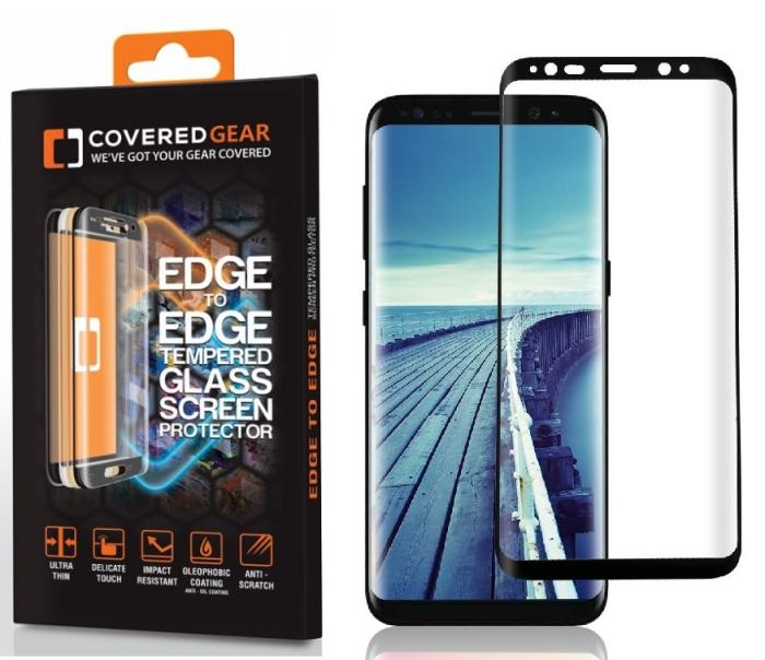 UTGATT5 - CoveredGear Edge to Edge härdat glas till Samsung Galaxy S8 - Svart