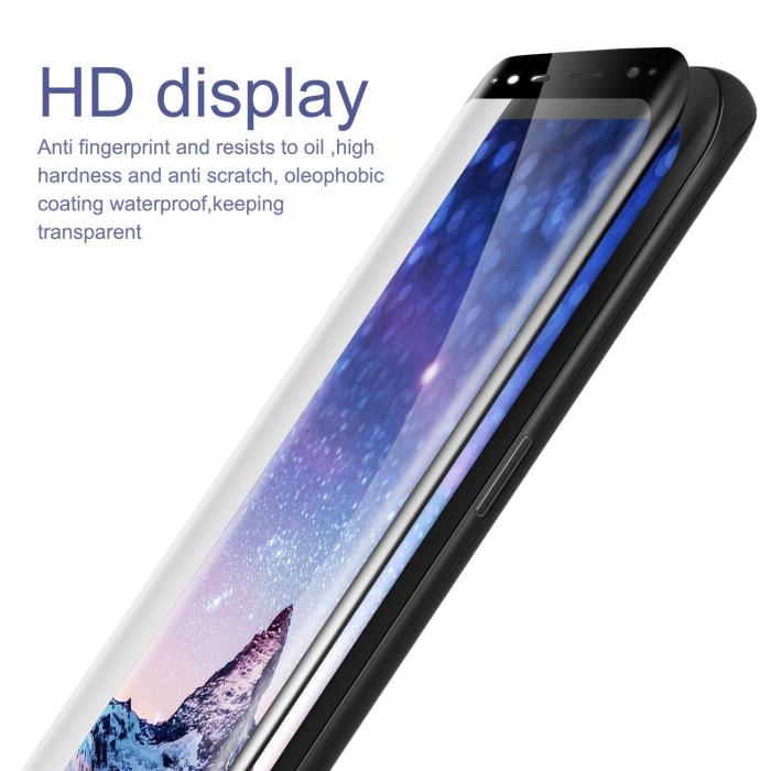 UTGATT5 - CoveredGear Edge to Edge härdat glas till Samsung Galaxy S8 - Svart