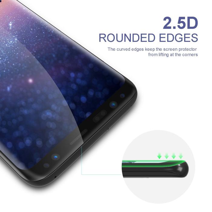 UTGATT5 - CoveredGear Edge to Edge härdat glas till Samsung Galaxy S8 - Svart