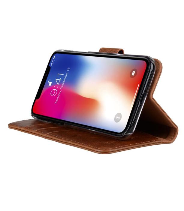 UTGATT5 - CoveredGear Classic Wallet till iPhone XS / X - Brun