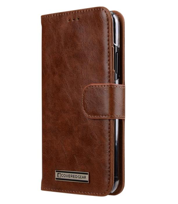 UTGATT5 - CoveredGear Classic Wallet till iPhone XS / X - Brun