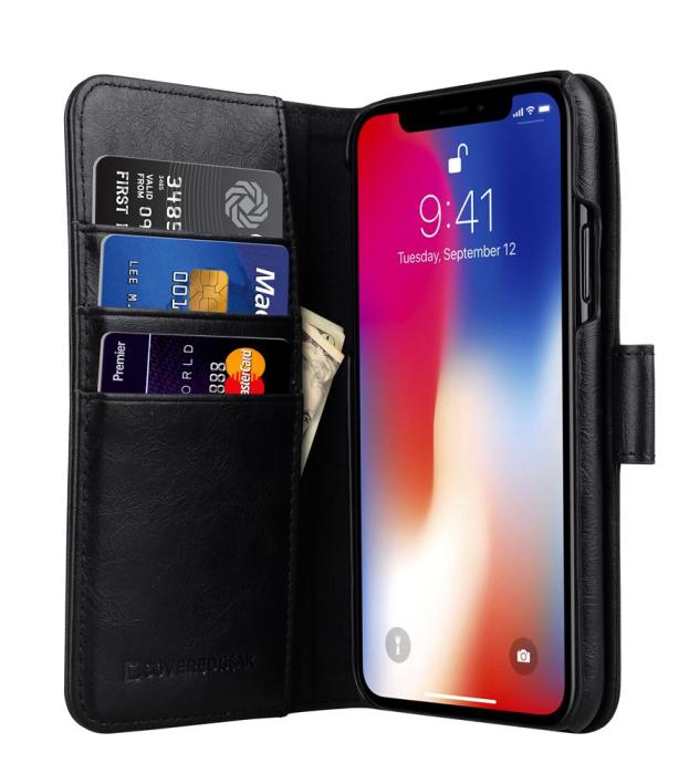 UTGATT1 - CoveredGear Signature Plånboksfodral till iPhone XS / X - Svart