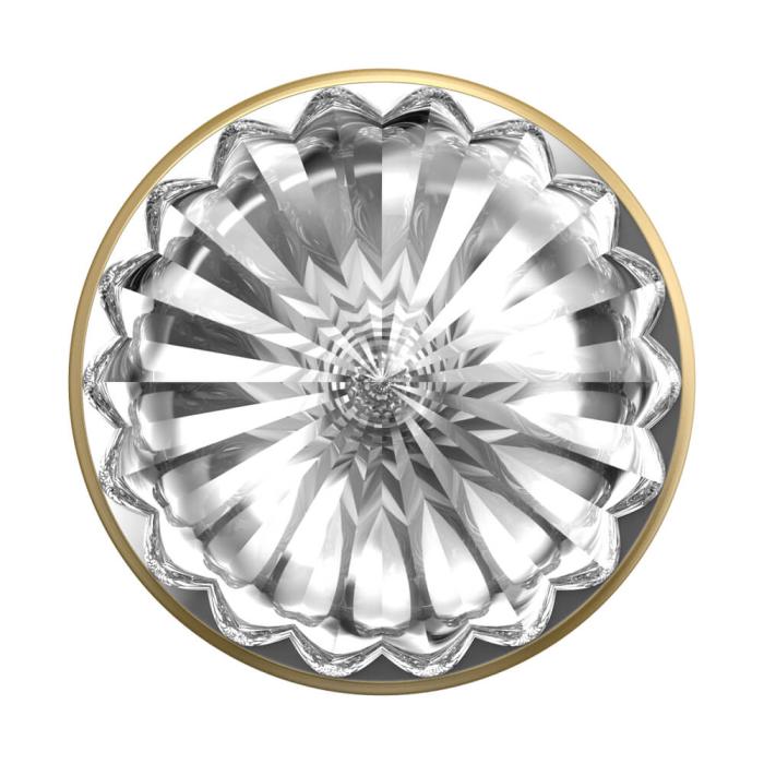 UTGATT1 - POPSOCKETS Deco Clear Avtagbart Grip med Ställfunktion LUXE