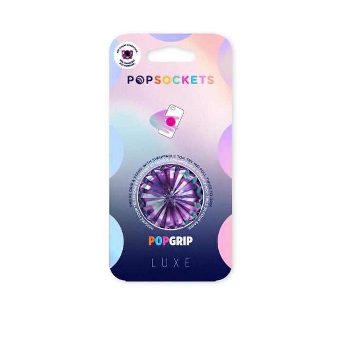 UTGATT1 - POPSOCKETS Deco Purple Rainbow Avtagbart Grip med Ställfunktion LUXE