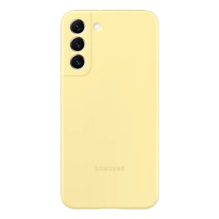 UTGATT1 - Samsung Galaxy S22 Mobilskal Silicone - Gul