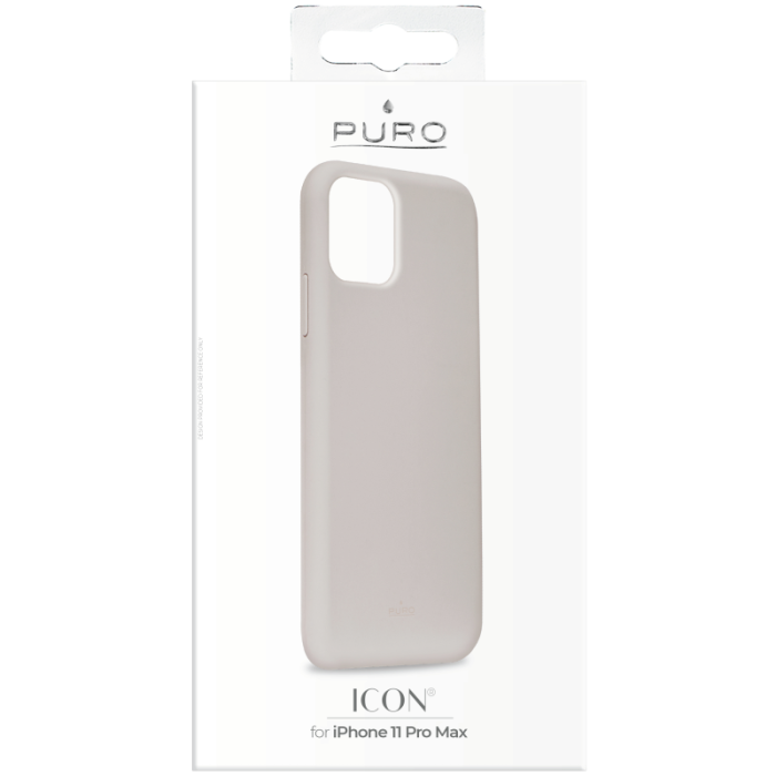 UTGATT1 - Puro - Icon Mobilskal iPhone 11 Pro Max - Ljusgrå