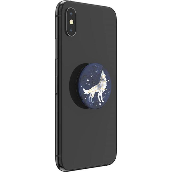 PopSockets - POPSOCKETS Sirius Wolf Avtagbart Grip med Ställfunktion