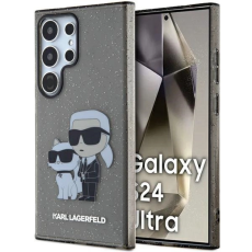 KARL LAGERFELD - Karl Lagerfeld Mobilskal till Galaxy S24 Ultra IML Glitter Karl & Choupette