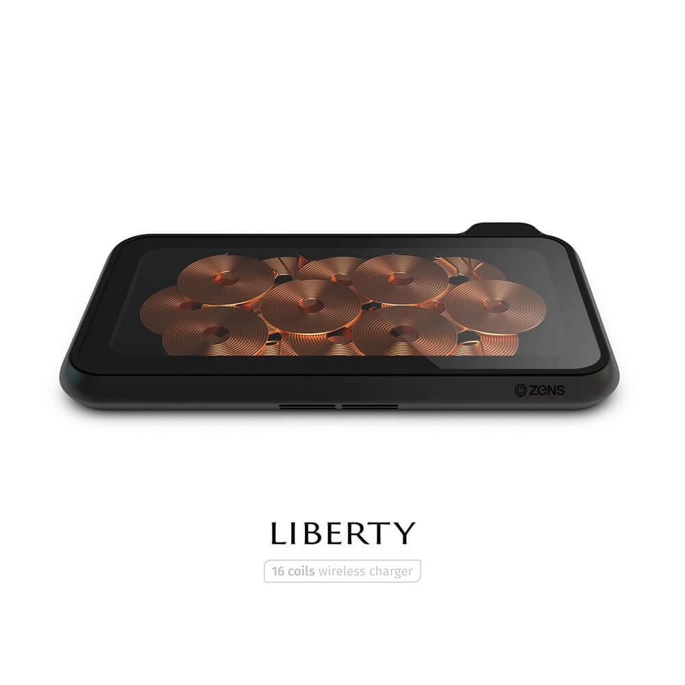 ZENS Dual Bordsladdare QI Liberty 16 coils 2x15W Glass Top Edition | 264 | AlltMobil