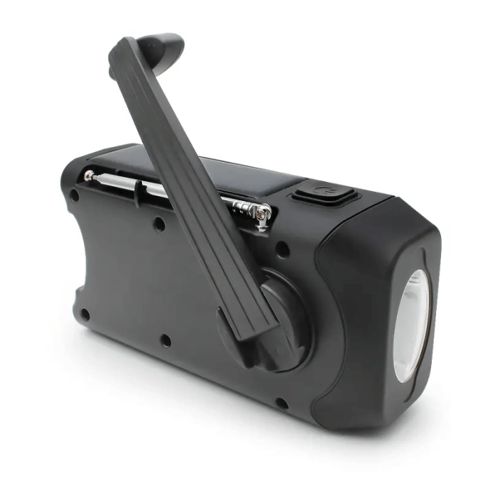 A-One Brand - [2-Pack] Vevradio Solceller, Ficklampa, Powerbank 2000mAh
