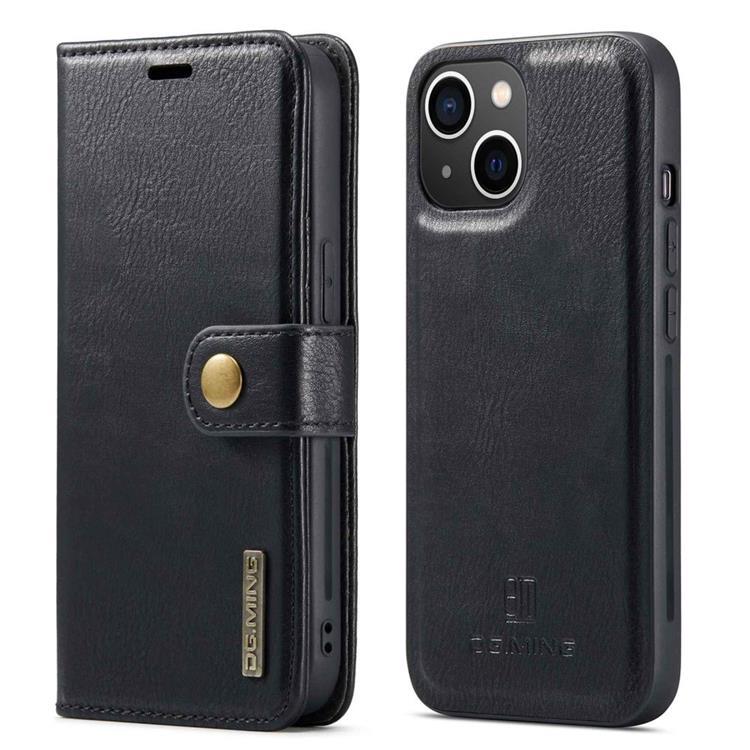 DG.MING iPhone 14 Plus Plånboksfodral Split Detachable Flip - Svart | 2353 | AlltMobil