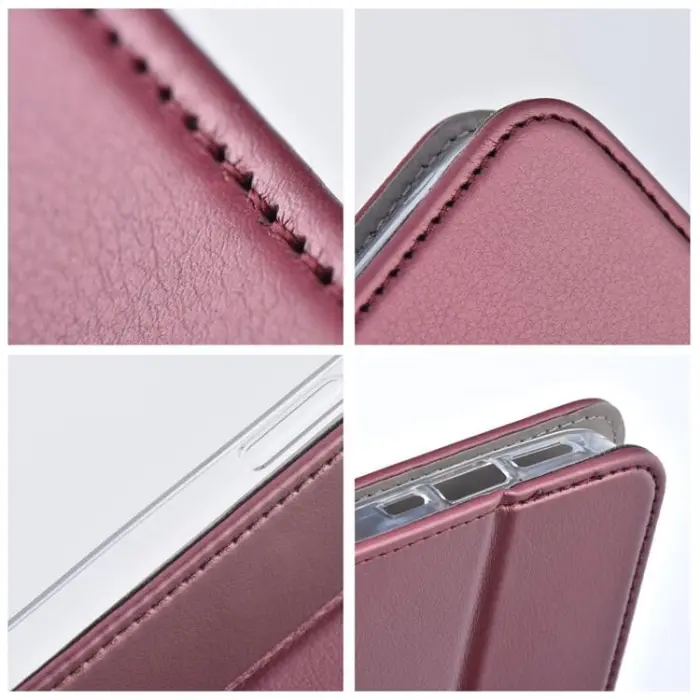 OEM - iPhone 16 Plånboksfodral Smart Magneto - Burgundy