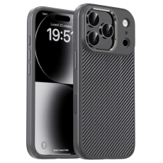 iPaky - IPAKY iPhone 17 Pro Mobilskal Carbon Fiber - Grå