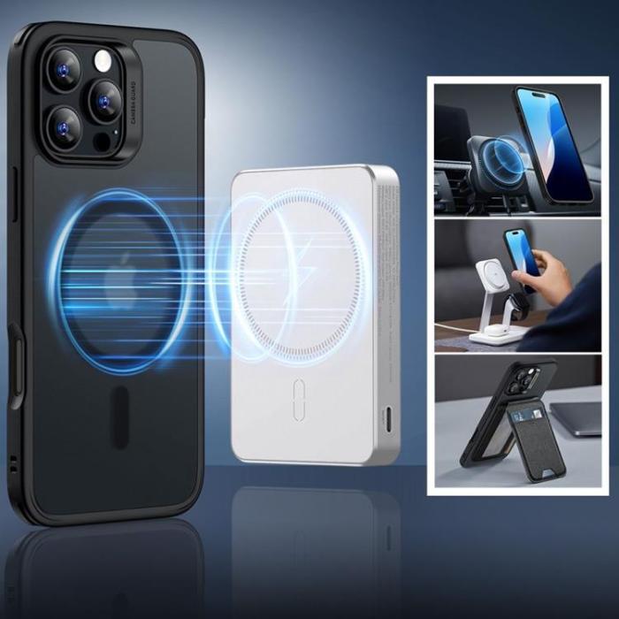 ESR - ESR iPhone 16 Pro Max Mobilskal Magsafe Halolock Och Härdat Glas