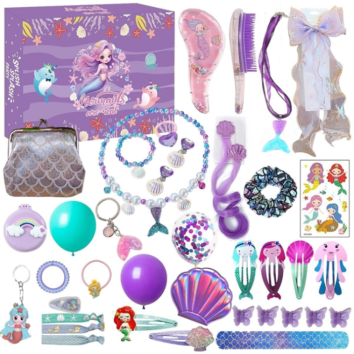 Adventskalender - Sjöjungfru Adventskalender 2025 – 24 överraskningar för Tjejer