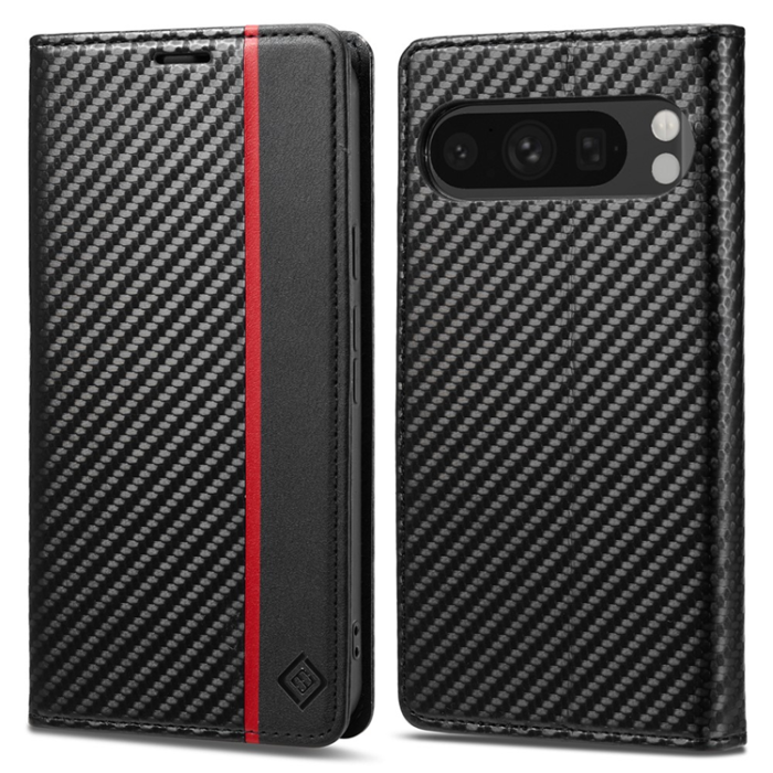 LC.imeeke - Lc.imeeke Google Pixel 10 Pro XL Plånboksfodral Carbon Fiber