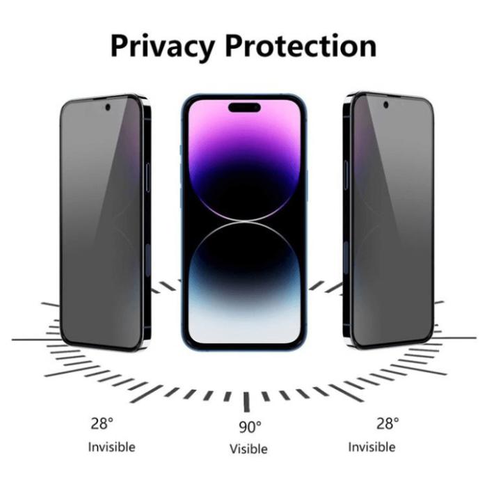 OEM - [1-PACK] Privacy Härdat Glas Skärmskydd iPhone 14 Pro Max
