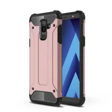 OEM - Hybrid Armor Mobilskal till Samsung Galaxy A6 Plus (2018) - Rose Gold