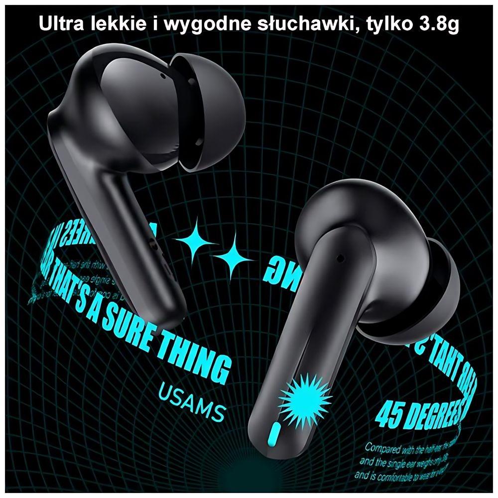 USAMS XJ13 ENC Bluetooth Hörlurar 5.3 TWS - Svart
