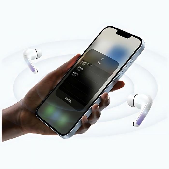 USAMS - USAMS X-don ENC Bluetooth Hörlurar 5.3 TWS - Lila