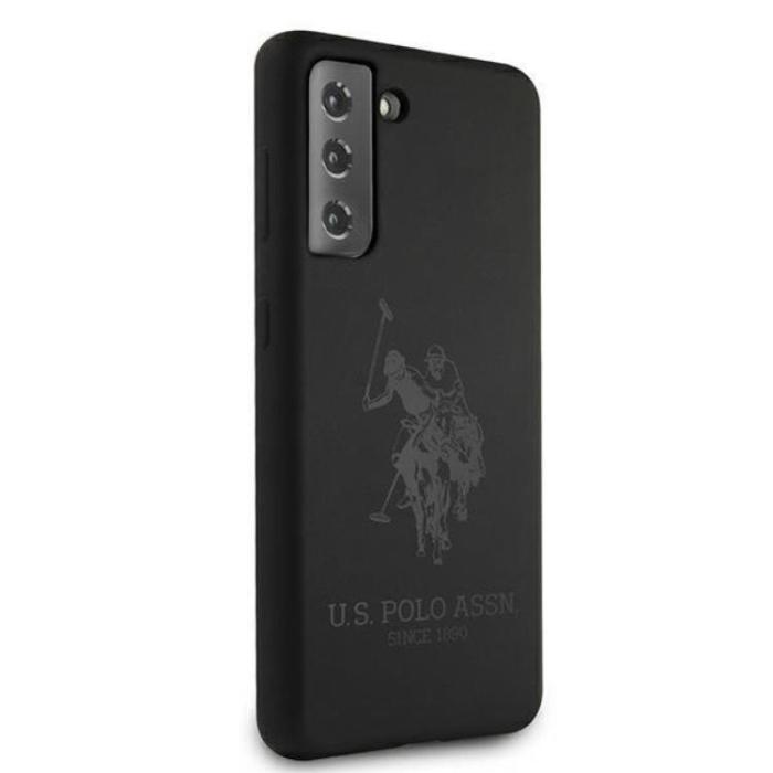 US Polo - US Polo Silicone On Tone Skal Galaxy S21 - Svart