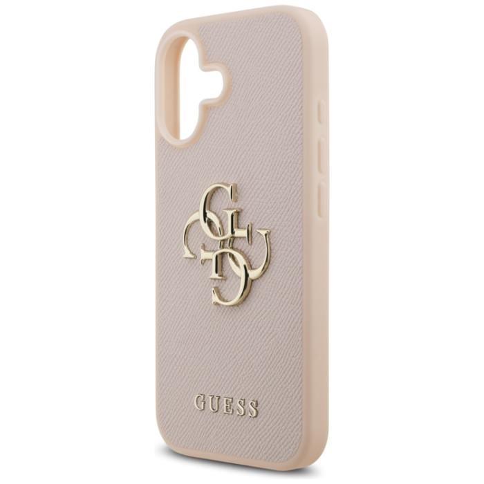 Guess - Guess iPhone 17 Mobilskal Grained Classic Logo - Rosa