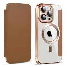 A-One Brand - iPhone 11 Pro Max Magsafe Plånboksfodral RFID Flip - Brun
