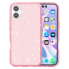 A-One Brand - iPhone 17 Mobilskal Glittrande Puderglitter - Rosa