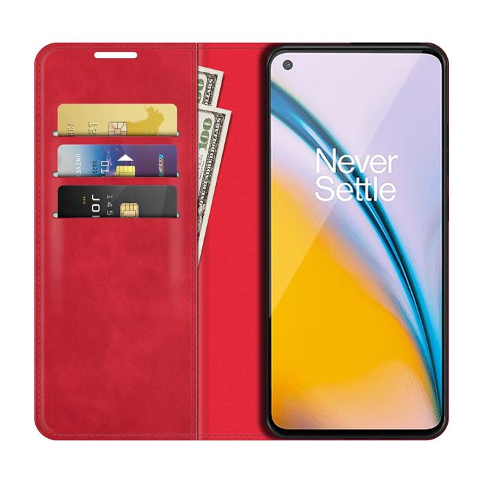 OEM - Flipfodral OnePlus Nord 2 5G - Röd