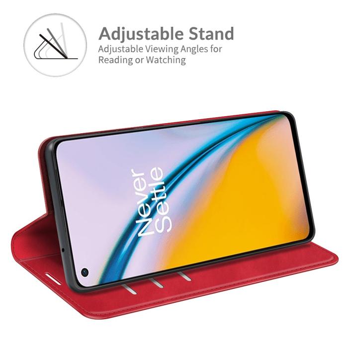OEM - Flipfodral OnePlus Nord 2 5G - Röd