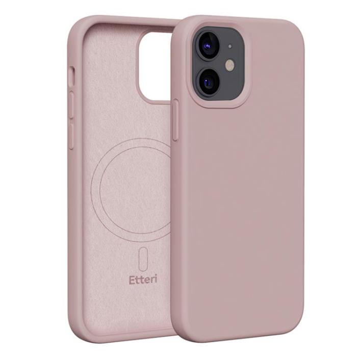 Etteri - Etteri iPhone 12/12 Pro Mobilskal MagSafe Silikon - Ljusrosa