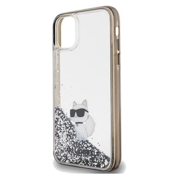 KARL LAGERFELD - KARL LAGERFELD iPhone 11/XR Mobilskal Liquid Glitter Choupette