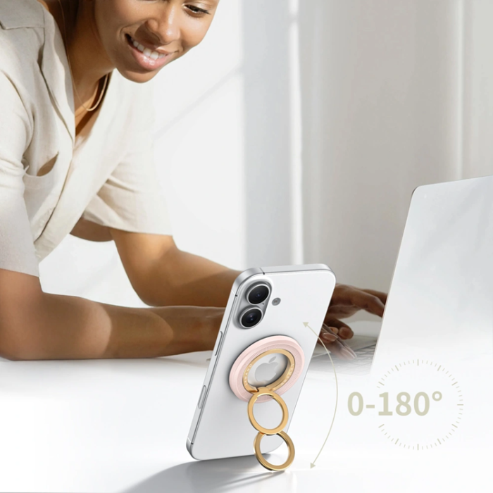 Tech-Protect - Tech-Protect Ringhållare Magsafe MMR700 Lamano Magnetisk - Rosa/Guld
