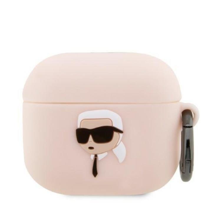 Karl Lagerfeld AirPods 3 Skal Silicone Karl Head 3D - Rosa | 2353 | AlltMobil