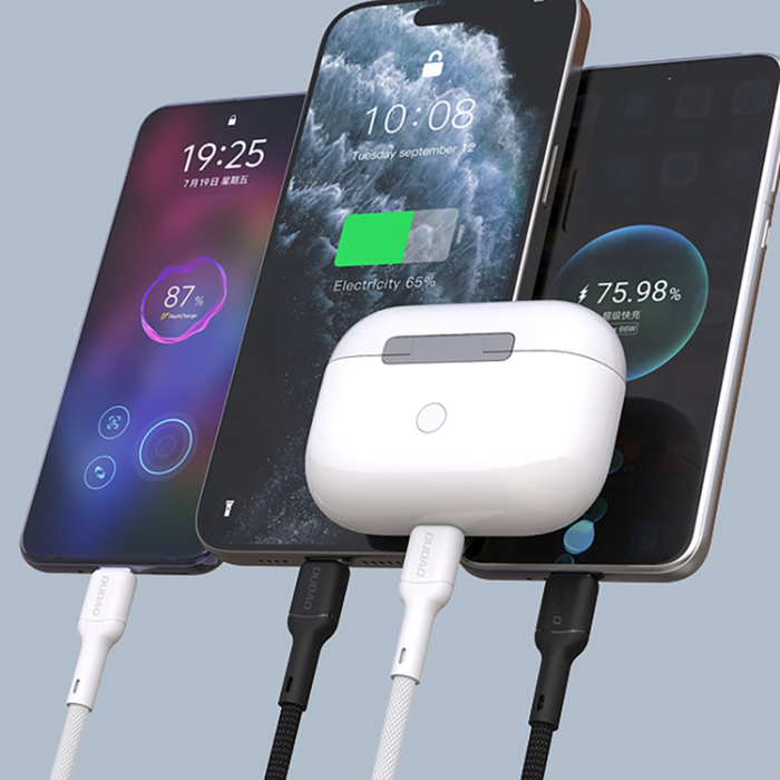 Dudao - Dudao USB-C - Lightning 30W Kabel 2m L9X - Vit