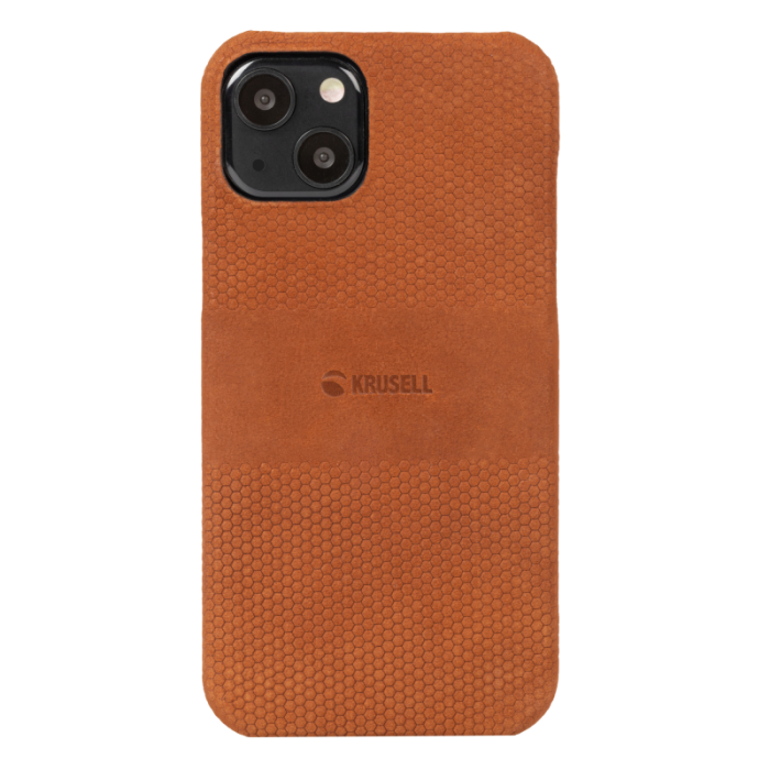 UTGATT1 - Krusell Läder Skal iPhone 13 Mini - Cognac