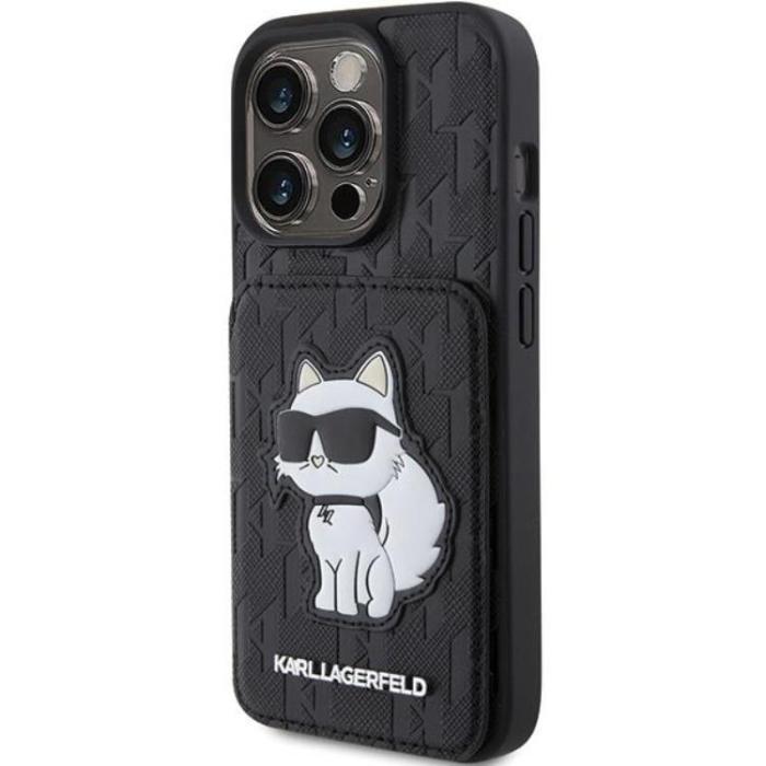 KARL LAGERFELD - Karl Lagerfeld iPhone 15 Pro Mobilskal Korthållare Choupette
