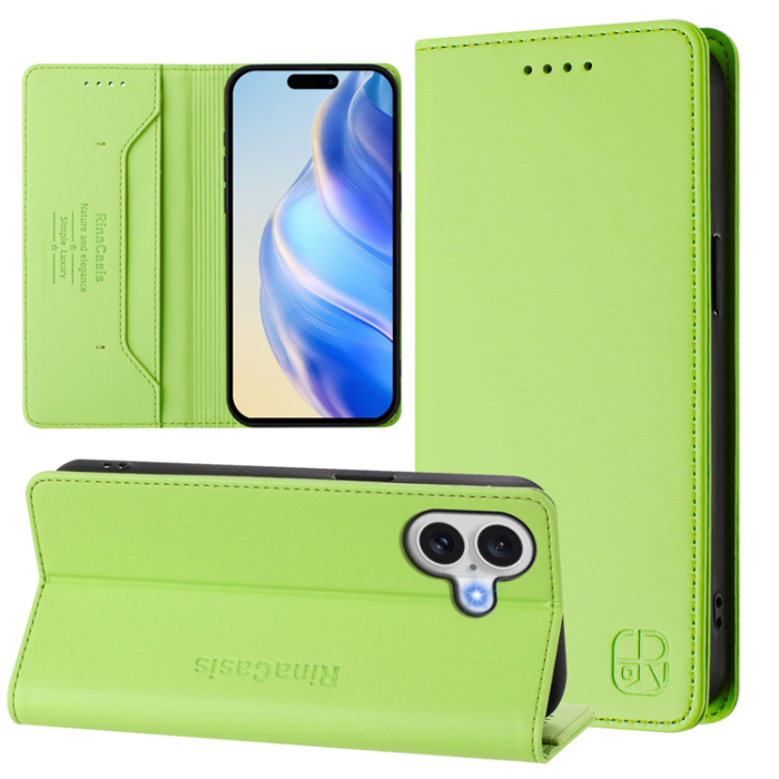 RINACASIS - RINACASIS iPhone 17 Plånboksfodral RC01 RFID - Grön