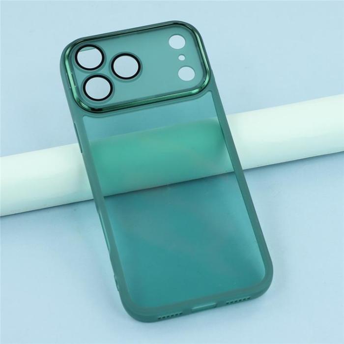 A-One Brand - iPhone 17 Pro Max Mobilskal Electroplated Kameraram - Armégrön