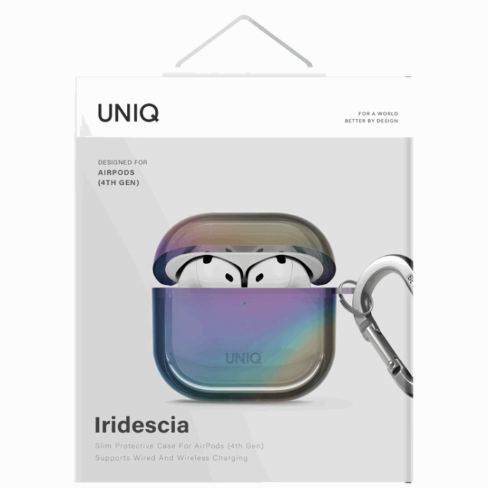 UNIQ - UNIQ AirPods 4 Skal Iridescia Hang - Midnight Quartz