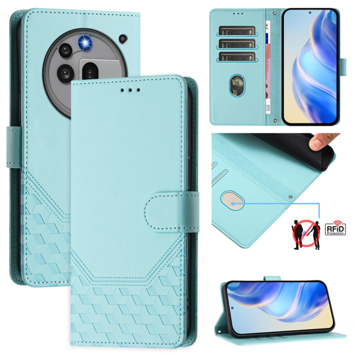 A-One Brand - Nothing Phone (3a) Pro Plånboksfodral Imprinted Honeycomb RFID