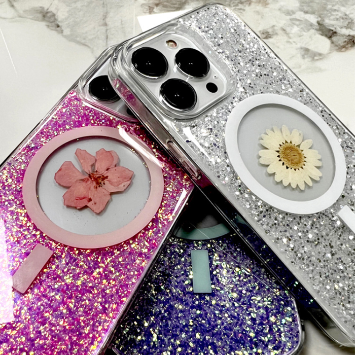 Boom of Sweden - BOOM iPhone 14 Pro Max Mobilskal Magsafe Drop-Proof - Lila Flower