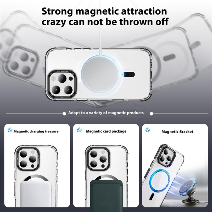 A-One Brand - iPhone 16 Pro Max Mobilskal MagSafe Kickstand - Svart