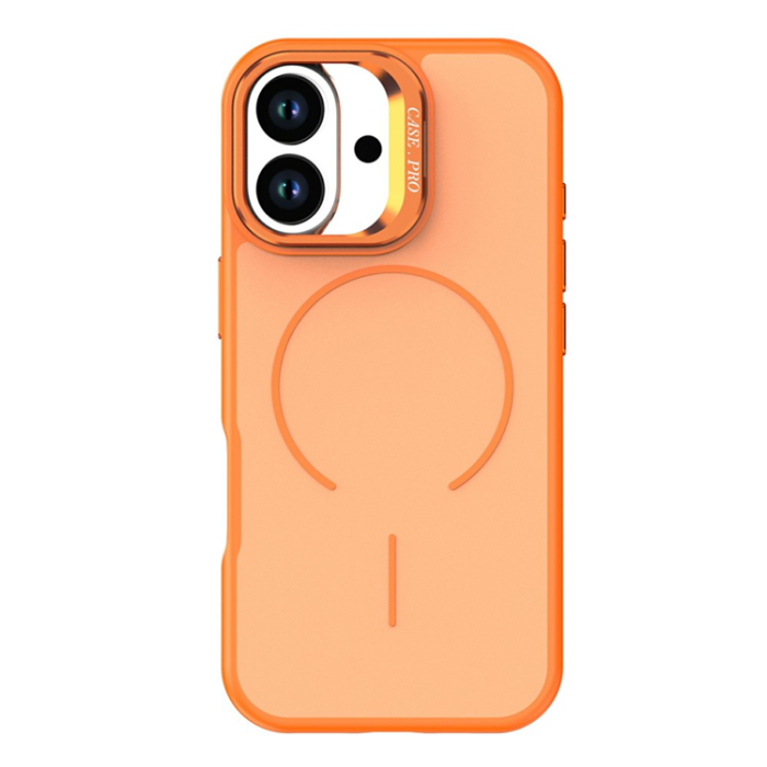 A-One Brand - iPhone 17 Mobilskal MagSafe Skin-Touch Kickstand - Orange