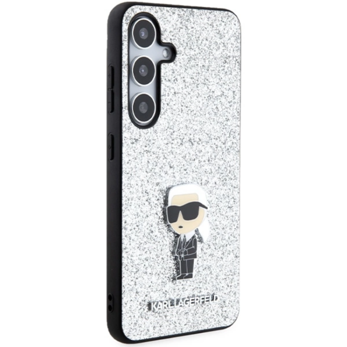 KARL LAGERFELD - KARL LAGERFELD Galaxy S24 Mobilskal Fixed Glitter Ikonik Logo