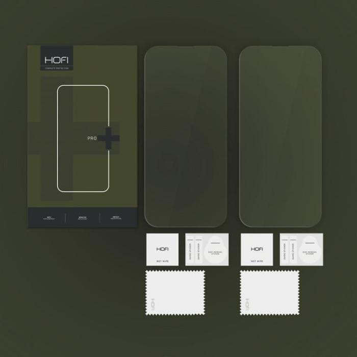 Hofi - HOFI [2-Pack] iPhone 16 Härdat Glas Skärmskydd Pro Plus