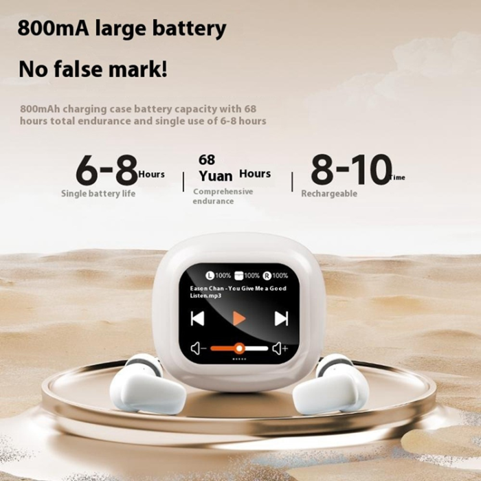 A-One Brand - Trådlösa Hörlurar med Pekskärm i Fullfärg In-Ear Bluetooth S09