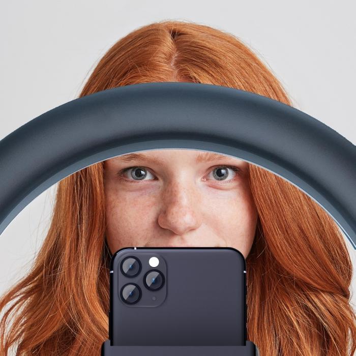 OEM - LED Ring lamp 10 tum med hållare till mobile