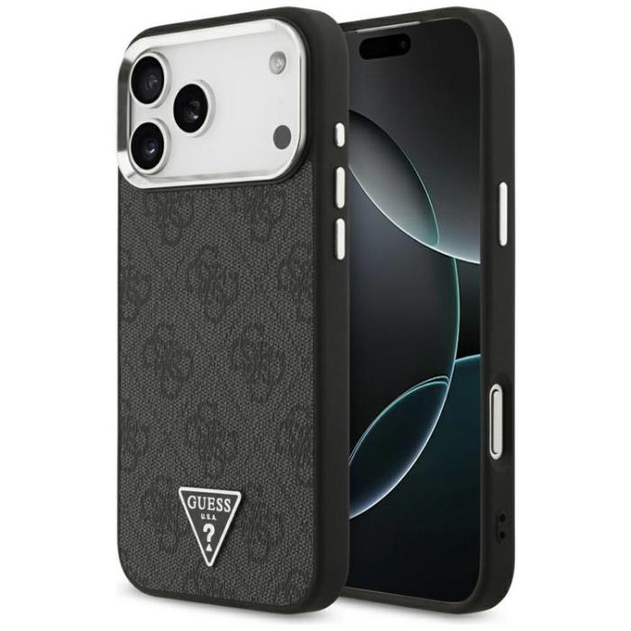 Guess - Guess iPhone 17 Pro Max Mobilskal MagSafe 4G Triangle Logo - Silver